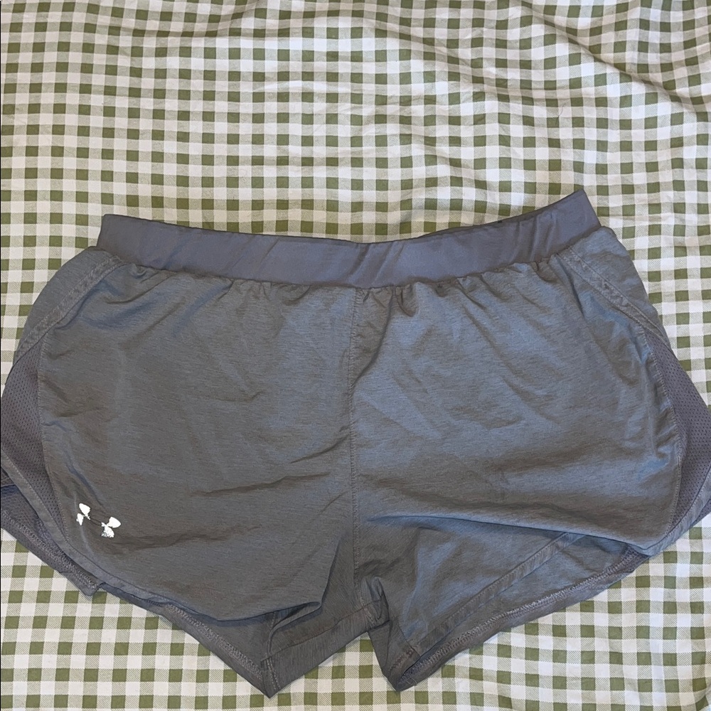 Under Armour Gray Athletic Shorts Moisture-Wicking Lightweight
